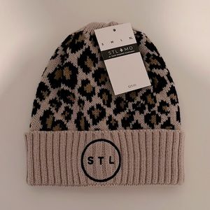 NWT Arch Apparel St. Louis STL Leopard Beanie